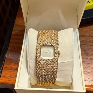 Elegant Gold Crystal Watch